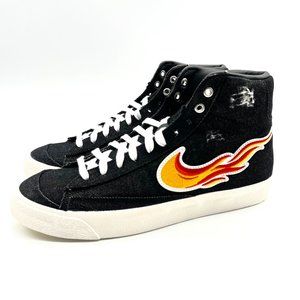 Nike Men's Blazer Mid '77 Vintage Cleveland Rocks Sneakers 10.5 Black